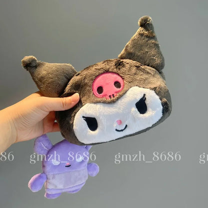 Cartoon Anime Bag Pencil Case and Coin Purse Kuromi My Melody KT Cat Plush Bag Anime Bag Cosmetic Bag Birthday Gifts Girl Women