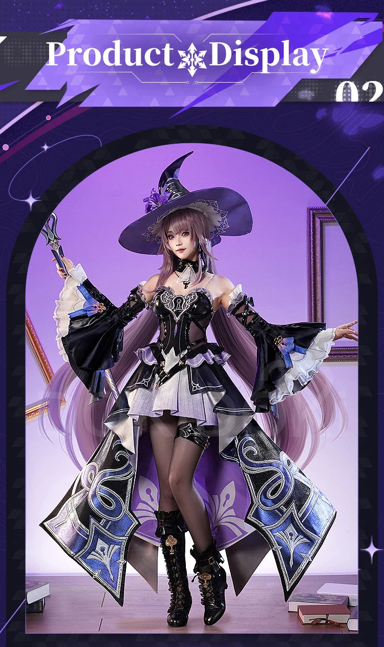 IN STOCK The Herta Cosplay Costume Game Honkai: Star Rail DokiDoki-SR HSR Women Cosplay The Herta Halloween Costume Wig