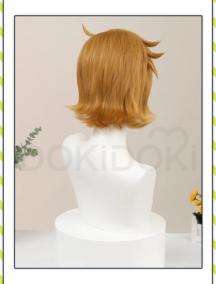 IN STOCK Scott Pilgrim Wig Anime Scott Pilgrim Takes Off Cosplay Wig DokiDoki Men 30cm Short Hair Scott Pilgrim Cosplay Free Cap