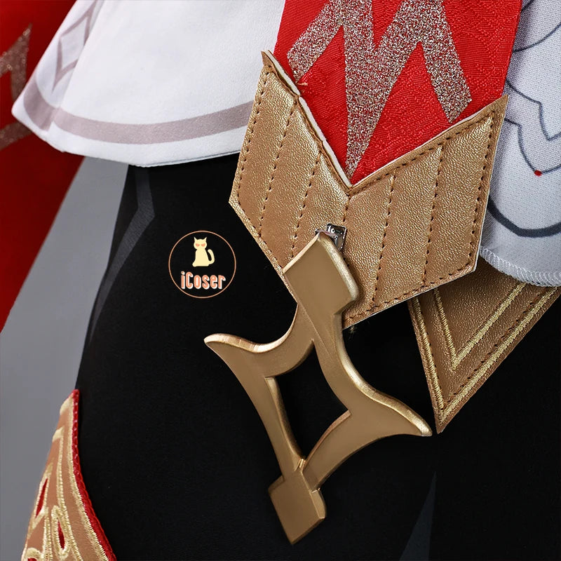 Genshin Impact Dahlia Cosplay Costume Wig Uniform Cloak Jacket Hat New Skins Outfit Halloween Party Women Men Role Play iCoser