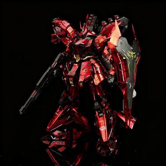 In-Stock RG 1/144 Sazabi Clear Color Mechanical Core Plating Assembly Model Kit Action Figure Desktop Decoration Trendy Toy Gift