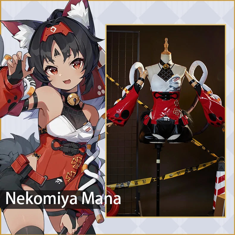UWOWO Collab Series: Game Zenlesss Zone Zero Nekomiyaa Mana Cosplay Costume