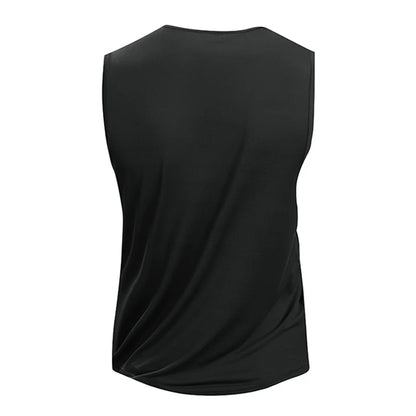 Chrlck Men’s Quick Drying Running Vest Breathable Mesh Sleeveless Gym Fitness Tank Top