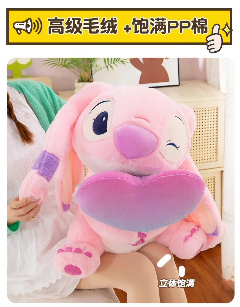 New Disney Lilo&Stitch Cute Cartoon Dolls Toys Kawaii Anime Soft Stuffed Dolls Pillow Appease Toys Birthday Gift for Boys Girls