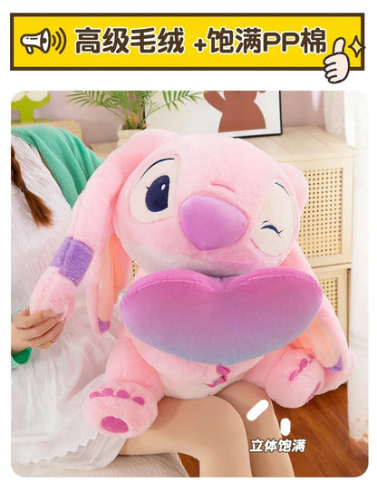 New Disney Lilo&Stitch Cute Cartoon Dolls Toys Kawaii Anime Soft Stuffed Dolls Pillow Appease Toys Birthday Gift for Boys Girls