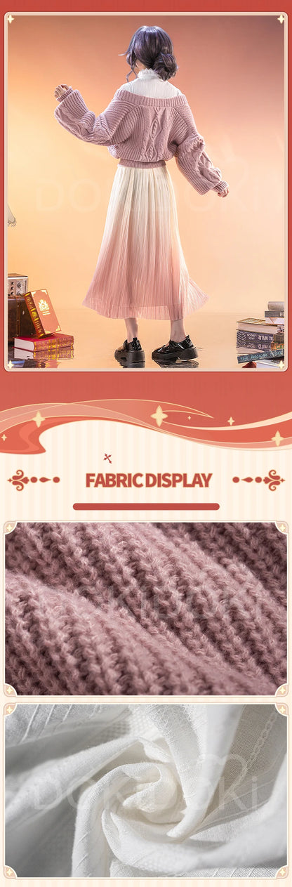 IN STOCK Waguri Kaoruko Cosplay Costume Anime The Fragrant Flower Blooms with Dignity DokiDoki-R Women Suit Halloween Cosplay