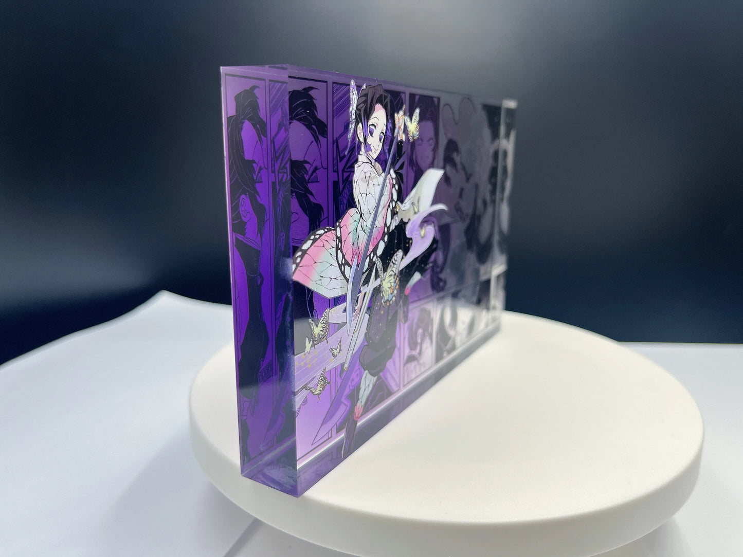 New Demon Slayer Creative High-value Bar Chi Tokitou Muichirou Acrylic Brick Computer Desktop Ornaments Anime Peripheral Gifts