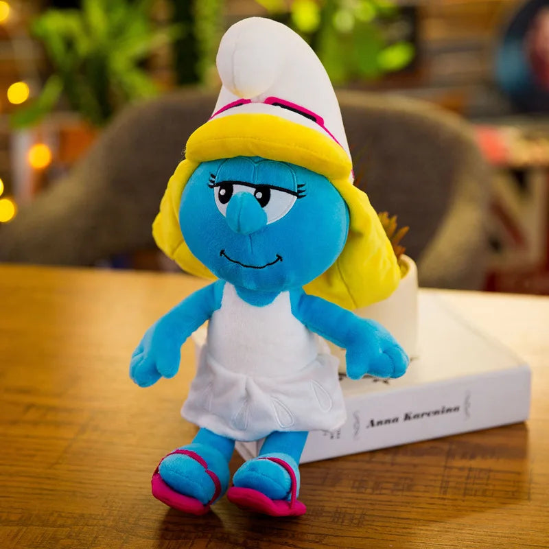New 40cm Cartoon Character Creative Smurf Cute Plush Toy Kawaii Doll Children’s Soothing Toy Birthday Gift Christmas Gift