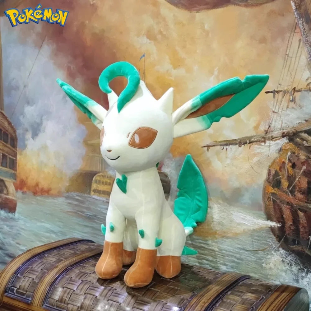 50CM Pokemon Plushies Leafeon Cartoon Anime Stuffed Pocket Monster Kawaii Ornament Comfortable Soft Doll Children's Toys Gift