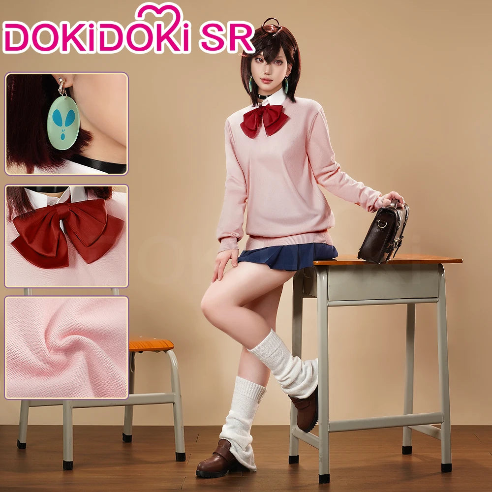 IN STOCK Ayase Momo Cosplay Costume Anime Dandadan DokiDoki-SR Women Uniform JK DAN DA DAN Momo Ayase Okarun Costume Halloween