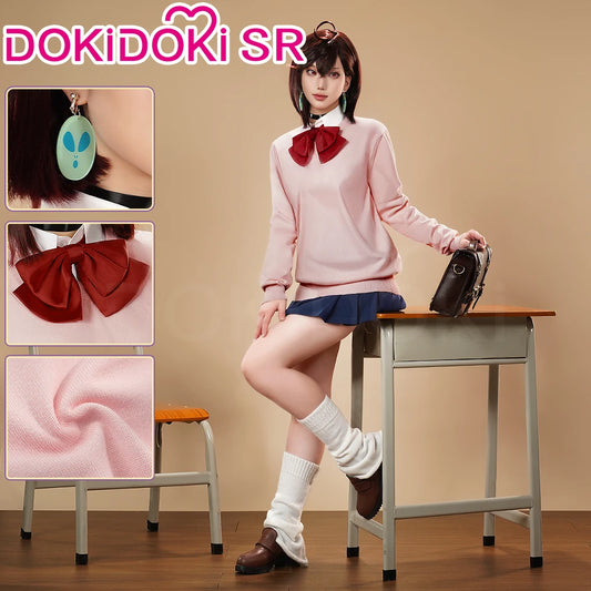 IN STOCK Ayase Momo Cosplay Costume Anime Dandadan DokiDoki-SR Women Uniform JK DAN DA DAN Momo Ayase Okarun Costume Halloween