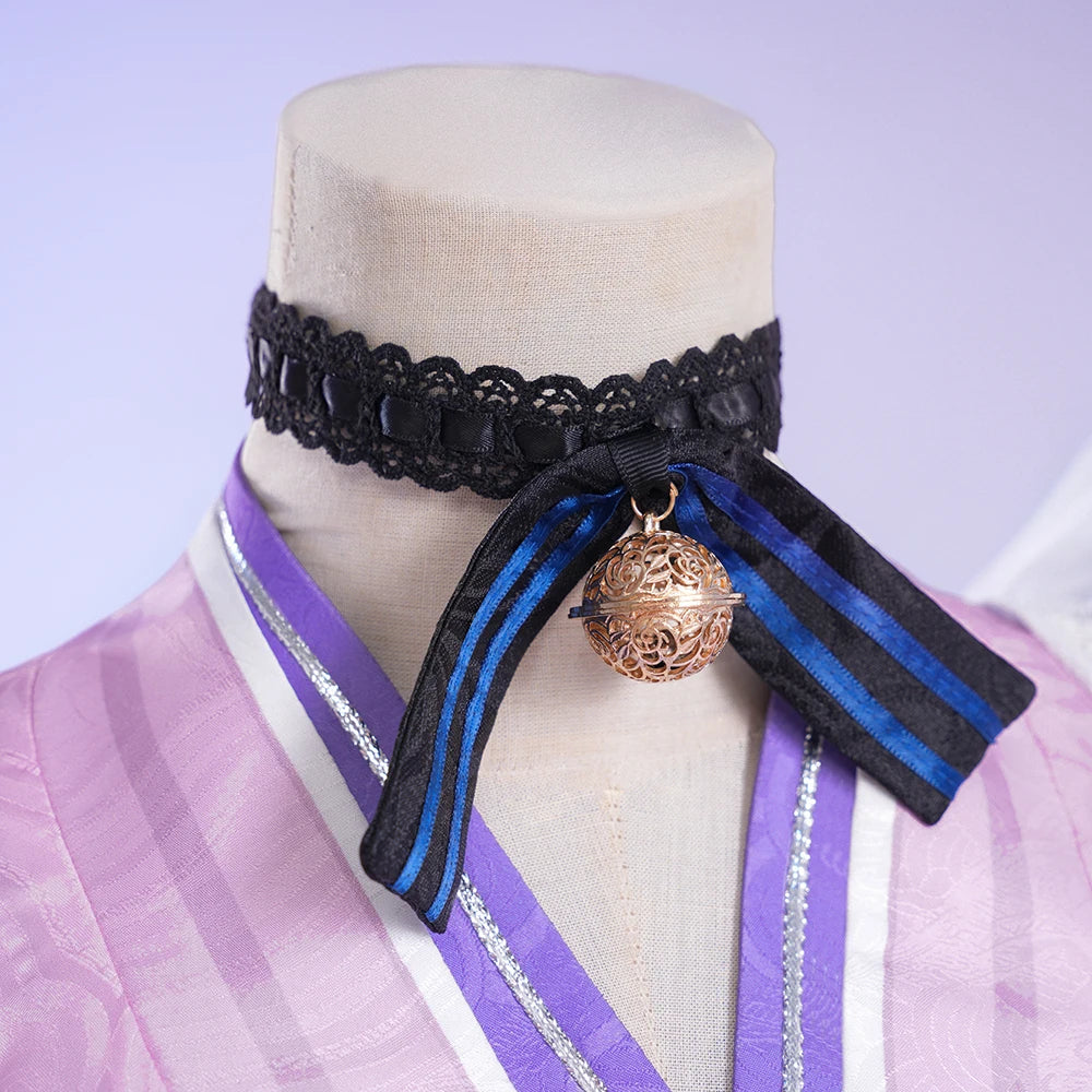 iCoser Genshin Impact Yumemizuki Mizuki Cosplay Costume Wig Dress Headwear Tail Natlan Halloween Party for Women Girls Cos Props