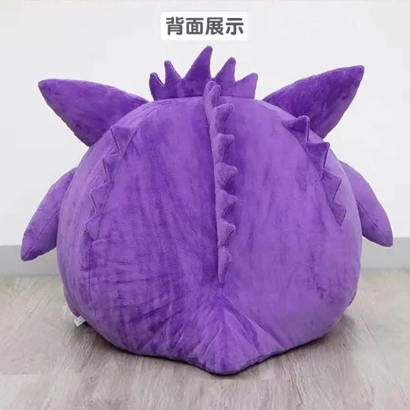 New Pokemon Gengar Cartoon Anime Kawaii Elf Sleep Pillow Dual Purpose Nap Blanket Toys Doll Super Soft Big Mouth Gifts