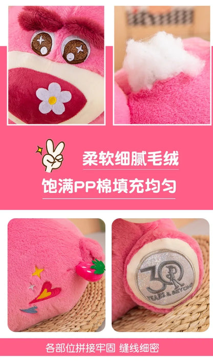 30/40/50cm Big Size Disney Lotso Kawaii Anime Plush Stuffed Doll Room Decor Cartoon Plushies Children's Pillow Holiday Gifts