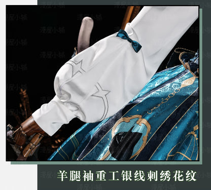 Genshin Impact Lynette Cosplay Costume Wig Uniform Dress Hat Tail Magician Skirt Lyney Fontaine Halloween Party for Women Props