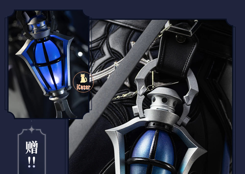 Genshin Impact Kyryll Chudomirovich Flins Cosplay Costume Wig Uniform Game Cos Outfit Halloween Party for Women Men Carnival Set