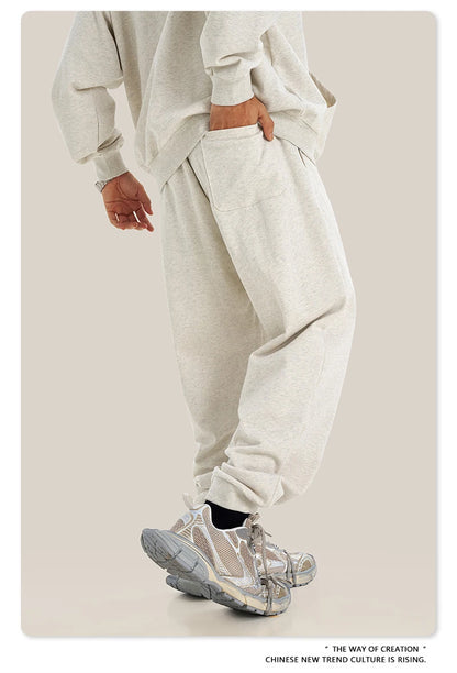 ZODF 2024 Autumn Winter Unisex Solid Sweatpants Heavyweight 440gsm Casual Loose Fit Sport Joggers HY0890