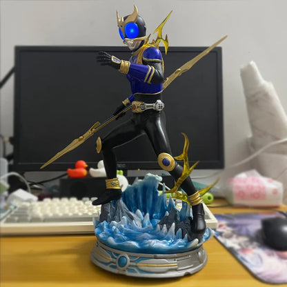 38cm Masked Rider Kuuga Rising Dragon Form Anime Figure Kamen Rider Figurine Collection Statue Model Ornament Room Desk Toy Gift