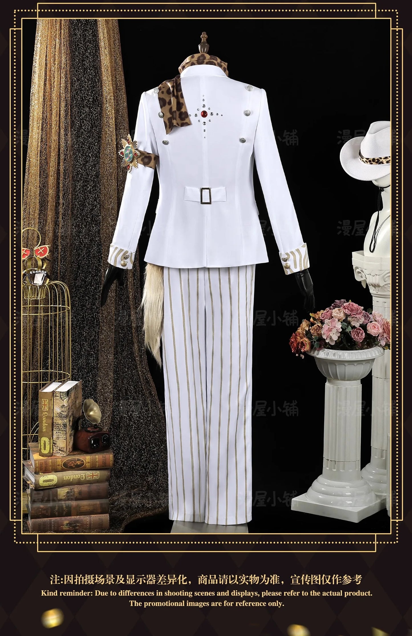 Identity V Prospector Cosplay Costume Wig Norton Campbell Uniform Hat Glasses Gambler in The Spotlight Halloween Women Men Props