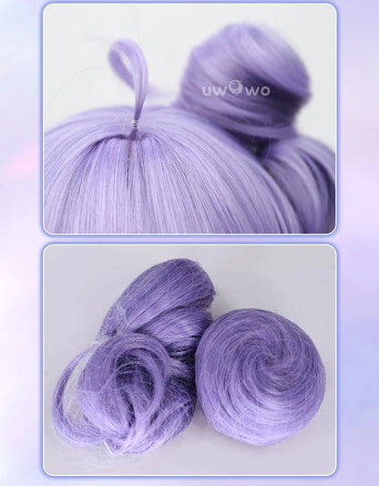 UWOWO Unicorn Wig Game Azurr Lanee Unicorn (Retrofit) Cosplay Wig Women Long Hair With Ponytail Purple Wig Hair