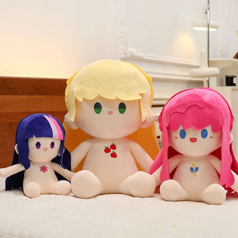 Kawaii 30/40/50cm  Movie Peripheral Cute Colorful Pony Cotton Doll Plush Toy Girl Soothing Sleep Pillow Birthday Gift Girl Doll