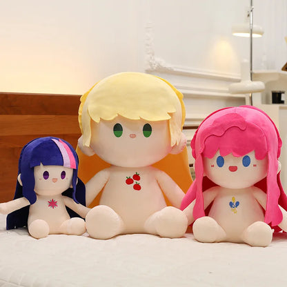 Kawaii 30/40/50cm  Movie Peripheral Cute Colorful Pony Cotton Doll Plush Toy Girl Soothing Sleep Pillow Birthday Gift Girl Doll