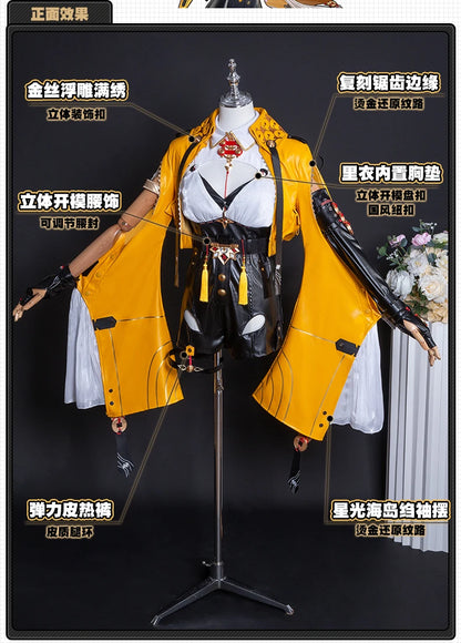 iCoser Zenless Zone Zero Yixuan Cosplay Costume Wig Uniform Headwear Bird Props Yunkui Summit Carnival Halloween Party for Women