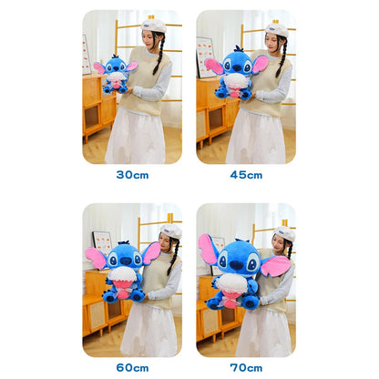 30/70CM Lilo and Stitch Disney Plush Toys Anime Cartoon Stuffed Xmas Rose Bouquet Angel Stich Doll Plushie Kids Birthday Gifts