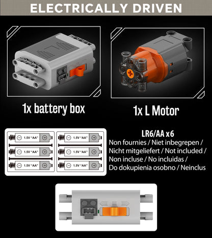Brick V8 Engine Motorized Simulation Model Electrically Drive Building Blocks Technical Car Parts Creative Toys Gifts Boys Adult