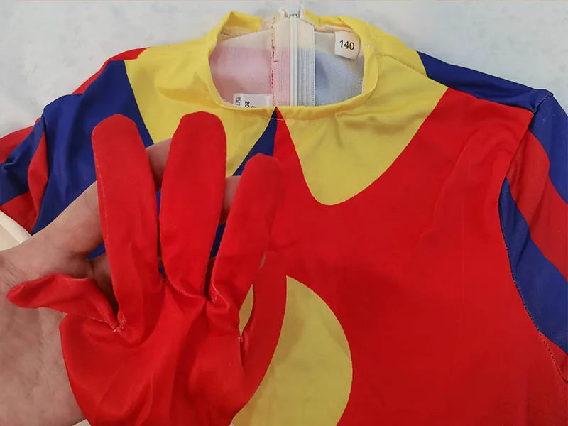 Pomni Magical Virtual Circus Cosplay Jumpsuit Set Cotton Polyester