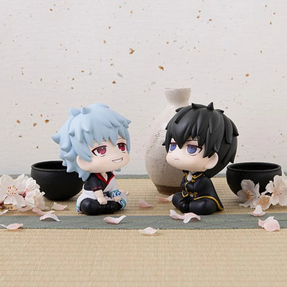 10cm Gintama Anime Figure Look Up Sakata Gintoki Action Figure Q Version Hijikata Toushirou Figurine PVC Collection Model Toys