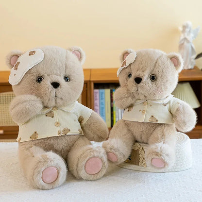 New Cute Good Night Bear Plush Toys Children's Soothing Dolls Indoor Ornaments Children's Sleeping Toy Children Birthday Gifts