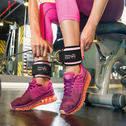 Fitness Ankle Band Padded Double D-Ring Adjustable Weight Leg Training Support 1pc/2pc/3pc
