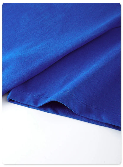 ZODF New 2025 Heavy Weight 305gsm Solid Cotton T Shirts For Men Unisex Summer Oversized Noshrink Basic T-Shirt Brand Tops HY0475