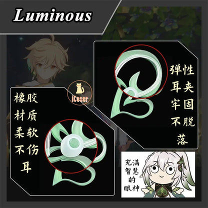 Genshin Impact Sumeru Akasha Terminal Cosplay The Greater Lord Rukkhadevata Void Terminal Earring Luminous Nahida Prop Accessory