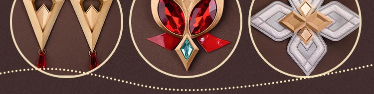 Genshin Impact Alice Cosplay Costume Wig Dress Headwear Ring Game Uniform Halloween Party for Women Girls Role Play Outfit Props