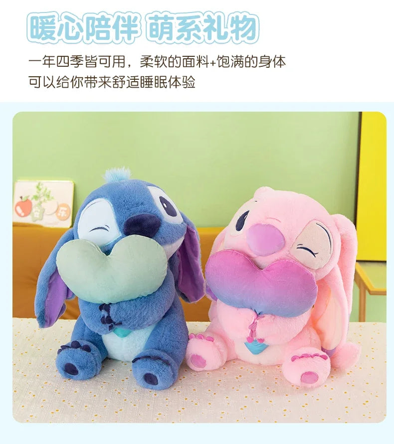 New Disney Lilo&Stitch Cute Cartoon Dolls Toys Kawaii Anime Soft Stuffed Dolls Pillow Appease Toys Birthday Gift for Boys Girls