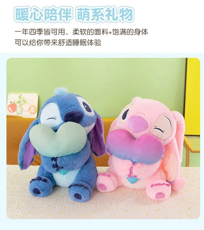 New Disney Lilo&Stitch Cute Cartoon Dolls Toys Kawaii Anime Soft Stuffed Dolls Pillow Appease Toys Birthday Gift for Boys Girls