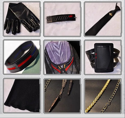 iCoser Caleb Cosplay Costume Wig Farspace Colonel Love and Deepspace Uniform Cap Halloween Party for Women Men Carnival Props