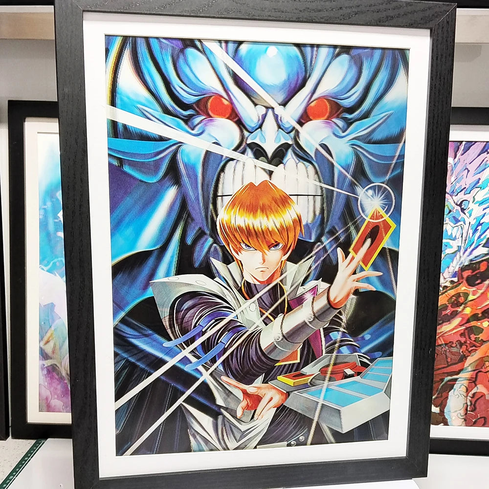 Anime Art Yu-Gi-Oh! Seto Kaiba/Yugi Muto/Marik Ishtar 3D Lenticular Posters Painting Home Decor(Without Frame)