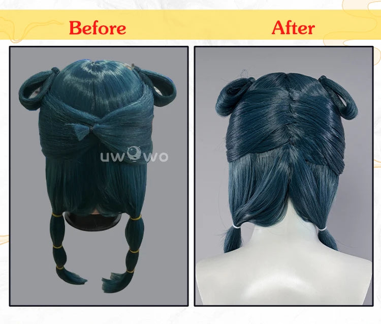 IN STOCK UWOWO Anime Thee Apothecaryy Diariess Maomao Garden Party Hanfuu Cosplay Wig Long Green Hair