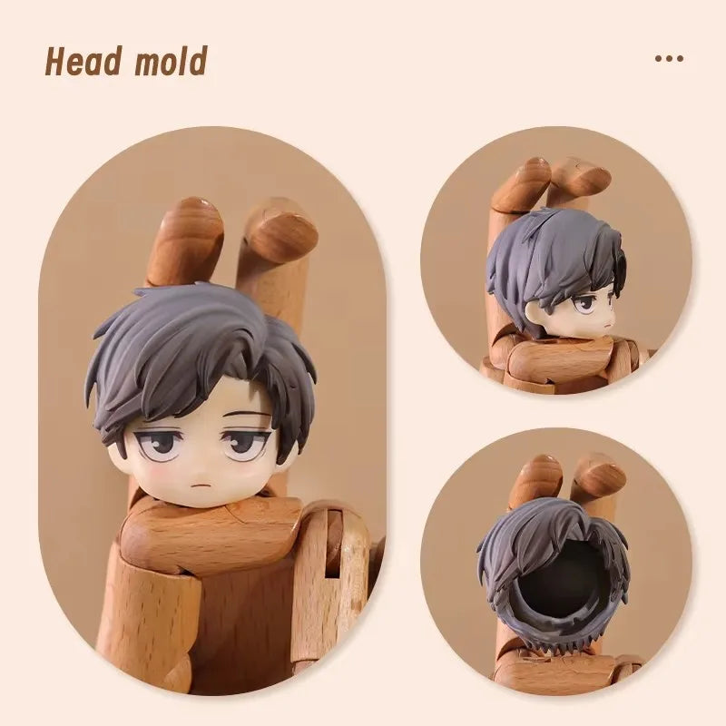 Ob11 Doll Plastic Hair Replacement Doll Hair Head Mold Accessories For Obitsu11 Gsc Body 1/12 Bjd Head Shell Doll Body Boy Girl