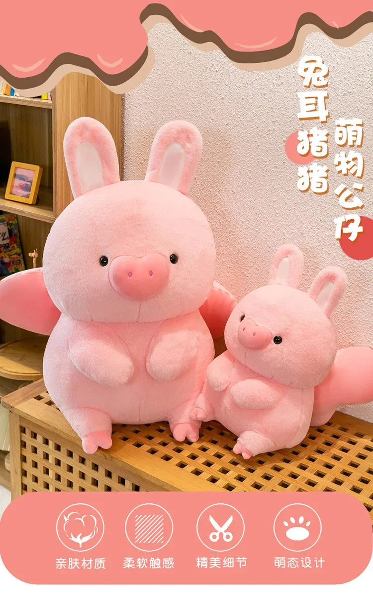New 55cm Soft Kawaii Love Pink Pig Plush Pillow Stuffed Super Cute Round Pig High Quality Doll Gift for Childre Birthday Gift