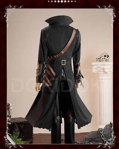 Gehrman Cosplay Costume Game Bloodborne Cosplay【XS-3XL】DokiDoki-R Men Hunter Halloween Costume Gehrman Hat Plus Size