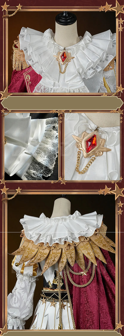 Mike Morton Cosplay Costume Game Identity V【S-3XL】DokiDoki-R Hullabaloo Mike Morton Brightest Star Clown Costume Plus Size