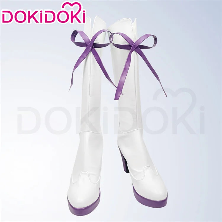 IN STOCK Mejiro McQueen Toukai Teiou Daiwa Scarlet Oguri Cap Gold Ship Cosplay Shoes DokiDoki Women Long Boots Cosplay Shoes
