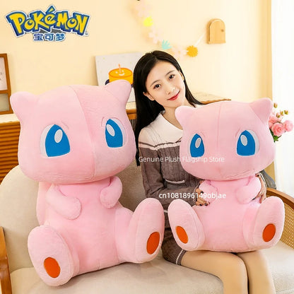 45/55cm Big Size Pokemon Mew Cartoon Anime Plush Stuffed Doll Room Decoration Plushies Pillow Peluche Ornaments Children's Gifts