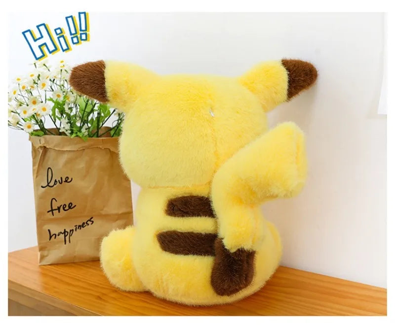 35/45/60CM Pikachu Pokémon Plushie Cartoon Anime Kawaii Peluche Comfortable Soft Doll Cushion Children Room Decoration Toy Gift