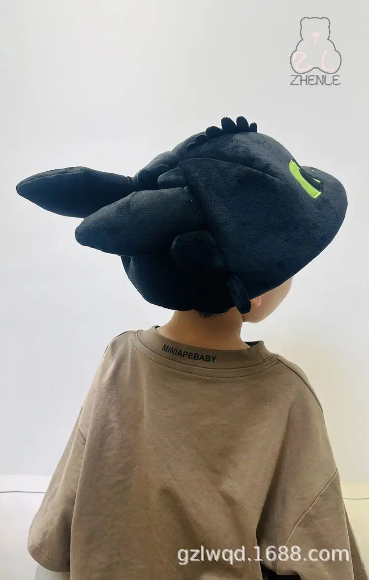 2025 New Dragon Taming Master Plush Doll Children'S Hat Dinosaur Hat Role Playing Prop Children'S Gift