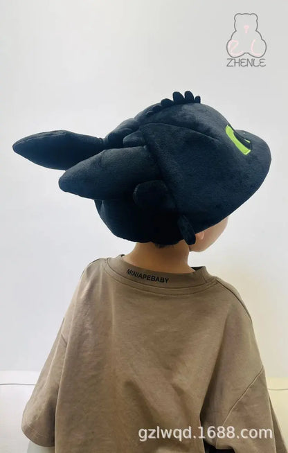 2025 New Dragon Taming Master Plush Doll Children'S Hat Dinosaur Hat Role Playing Prop Children'S Gift